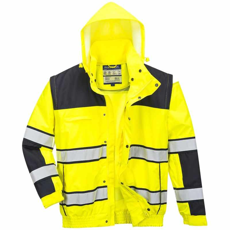 Giubbotto alta visibilità con cappuccio - cod. RWPW332