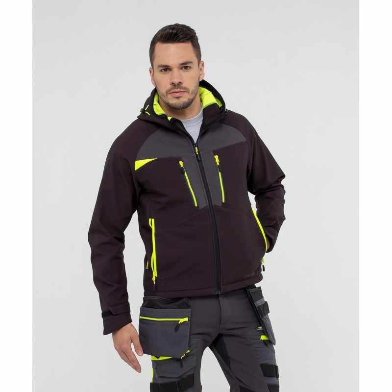 Softshell sportivo con scritte serigrafate - cod. RWPW263
