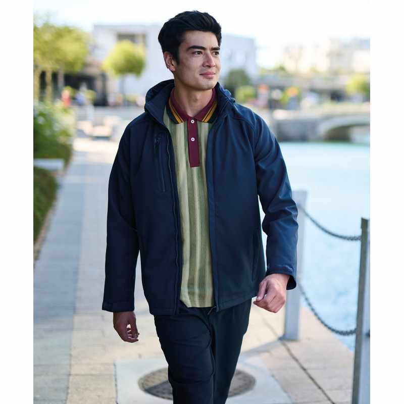 Softshell repellente stampato con logo - cod. RWRG160