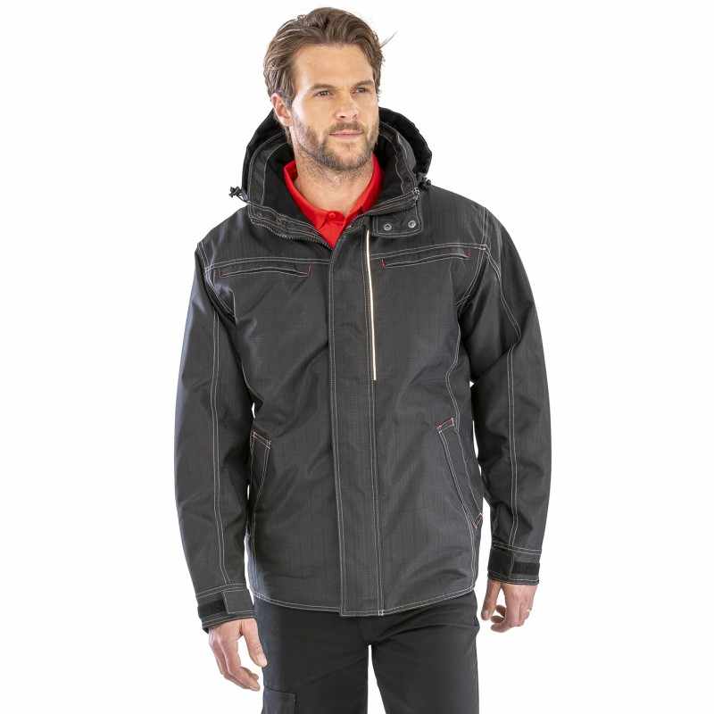 Giacca impermeabile con scritte - cod. RWR326X