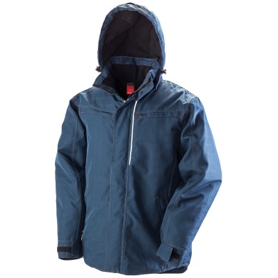 Giacca robusta con trama denim Giacca robusta con trama denim