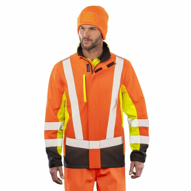 Softshell di sicurezza riciclato tricolore - cod. RWR506X