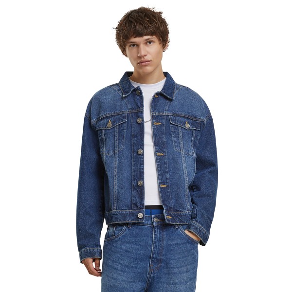 Giacca di jeans squadrata pesante da 1 oncia - cod. RWBY312