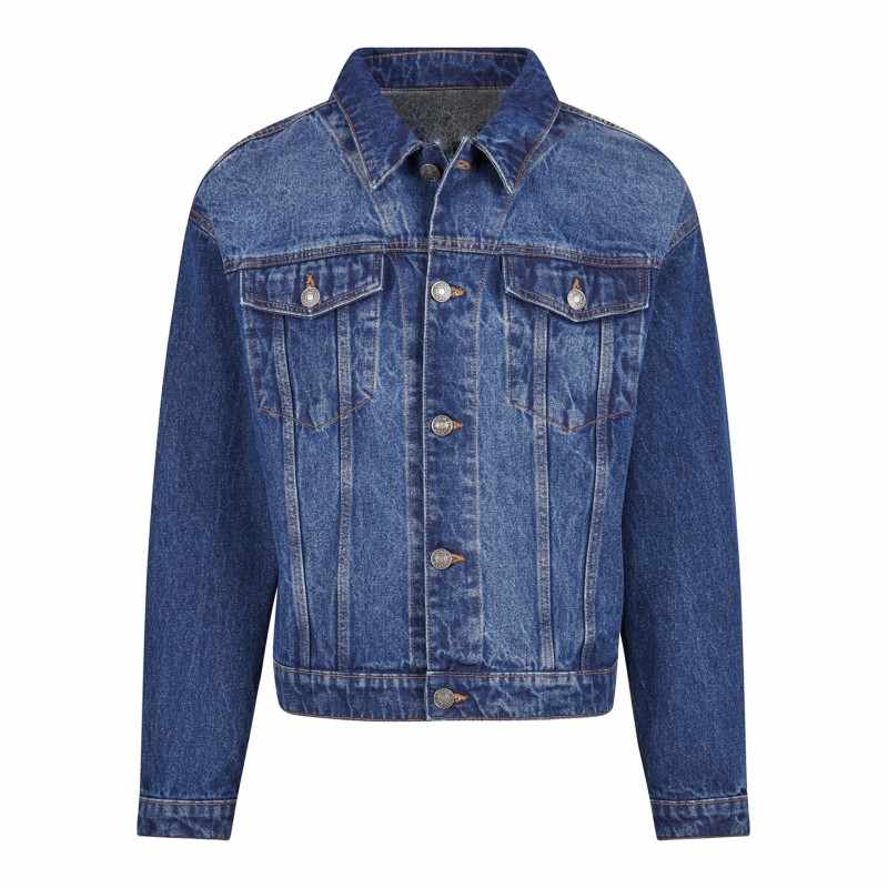 Giacca di jeans con logo - cod. RWBY312