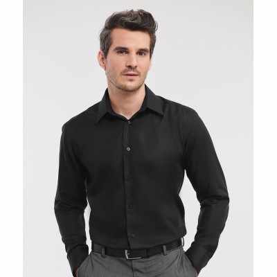 Camicia a maniche lunghe su misura, non stirabile