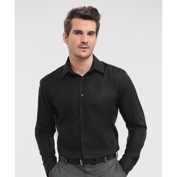 Camicia a maniche lunghe su misura, non stirabile - cod. RWJ958M
