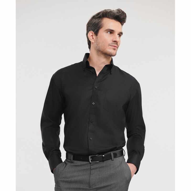 Camicia no stiro personalizzata a maniche lunghe - cod. RWJ956M
