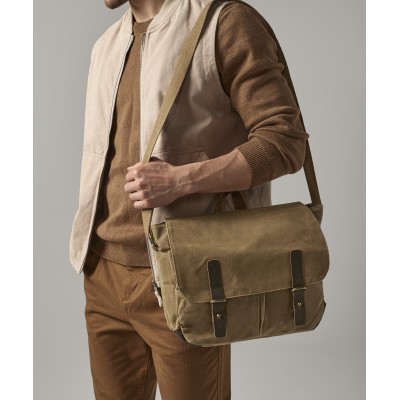 Borsa a tracolla in tela cerata Heritage