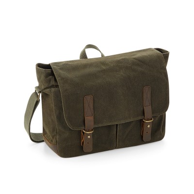 Borsa a tracolla in tela cerata Heritage