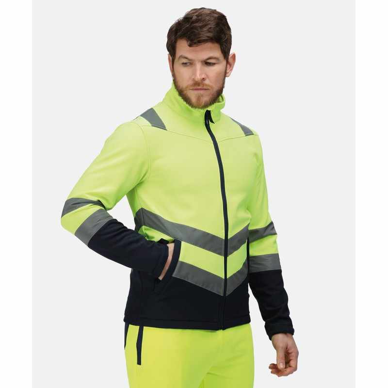 Giacca softshell ad alta visibilità professionale - cod. RWRG456