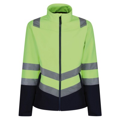 Giacca softshell ad alta visibilità professionale