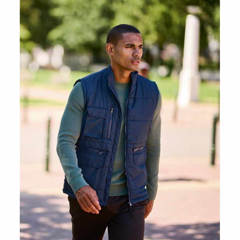 Bodywarmer da lavoro con scritte - cod. RWRG074