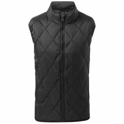 Gilet imbottito con pannello diamantato