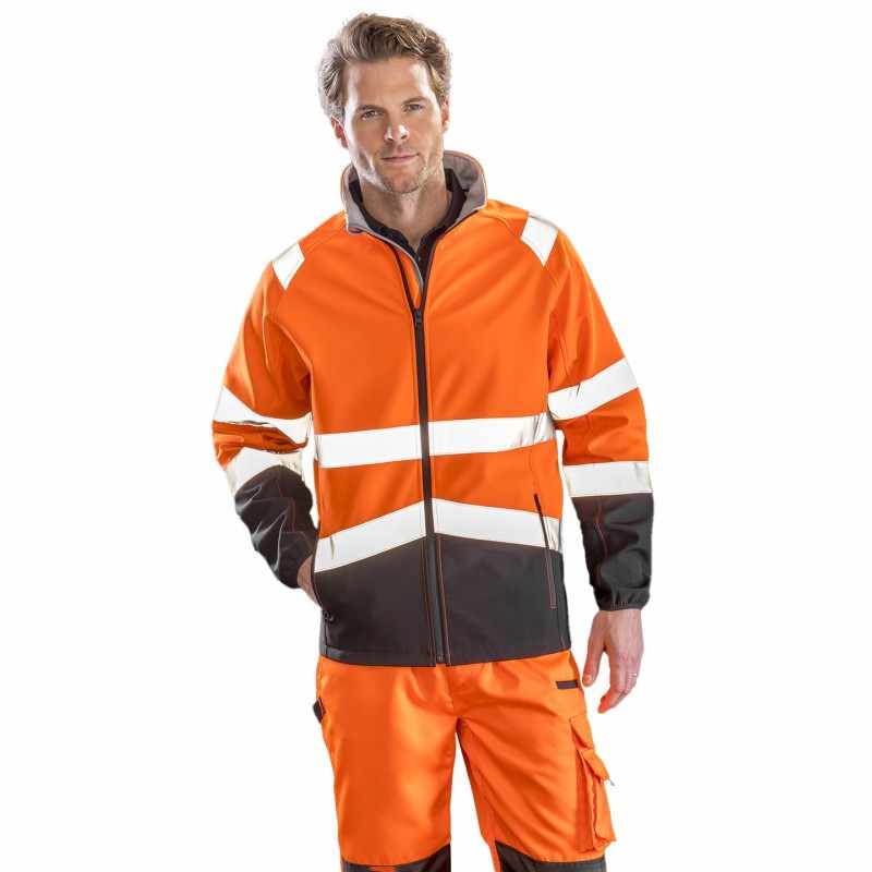 Giacca softshell di sicurezza da stampare - cod. RWR450X