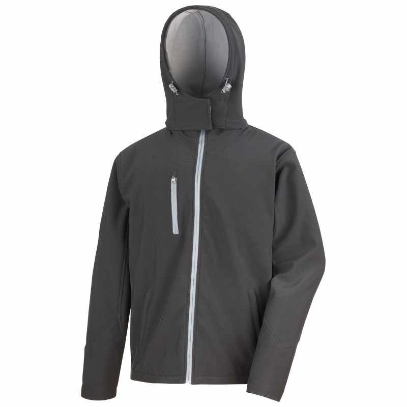 Giacca softshell con cappuccio Performance da uomo - cod. RWR230M