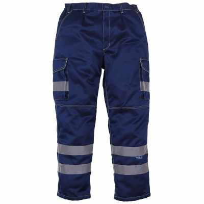 Pantaloni cargo in policotone ad alta visibilità con tasche porta-ginocchiere (HV018T/3M)