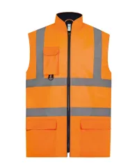 Gilet imbottito ad alta visibilità da personalizzare