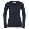 Maglione da donna lavorato a maglia con scollo a V