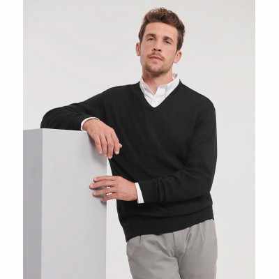 Maglione lavorato a maglia con scollo a V