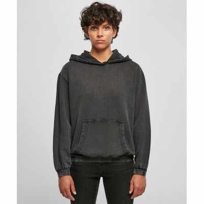 Felpa oversize con cappuccio lavata con acido da donna