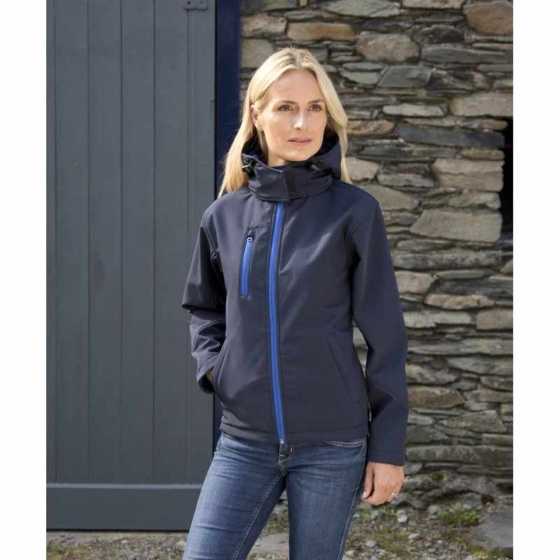 Giacca softshell con cappuccio Performance da donna - cod. RWR230F