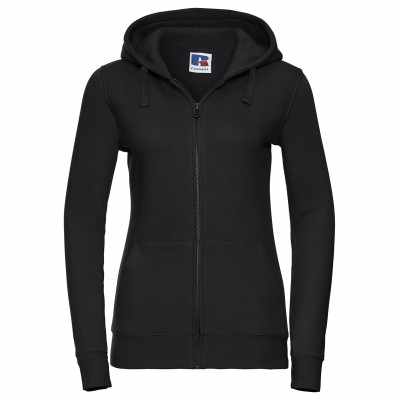 Felpa con cappuccio e cerniera autentica da donna