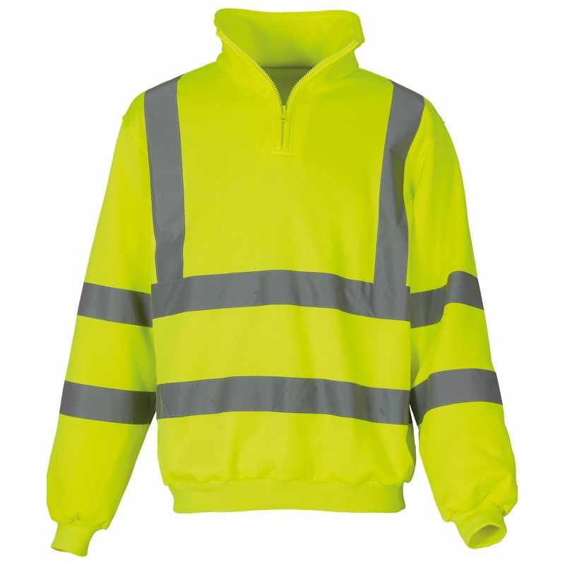 Felpa alta visibilità con zip - cod. RWYK031