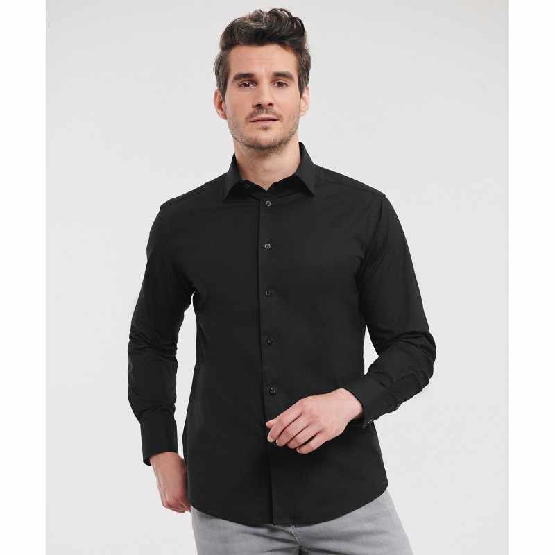 Camicia aderente da uomo a maniche lunghe - cod. RWJ946M