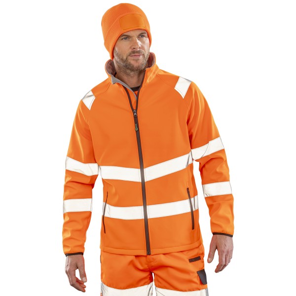 Softshell di sicurezza stampabile a 2 strati riciclato - cod. RWR505X