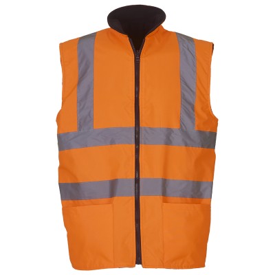 Gilet in pile reversibile ad alta visibilità (HV008F) Gilet in pile reversibile ad alta visibilità (HV008F)