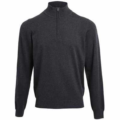 Maglione lavorato a maglia con cerniera ¼