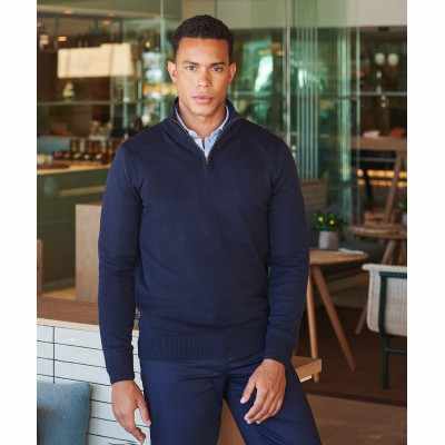 Maglione con cerniera ¼