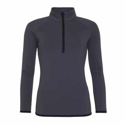 Felpa da donna con mezza zip