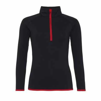 Felpa da donna con mezza zip