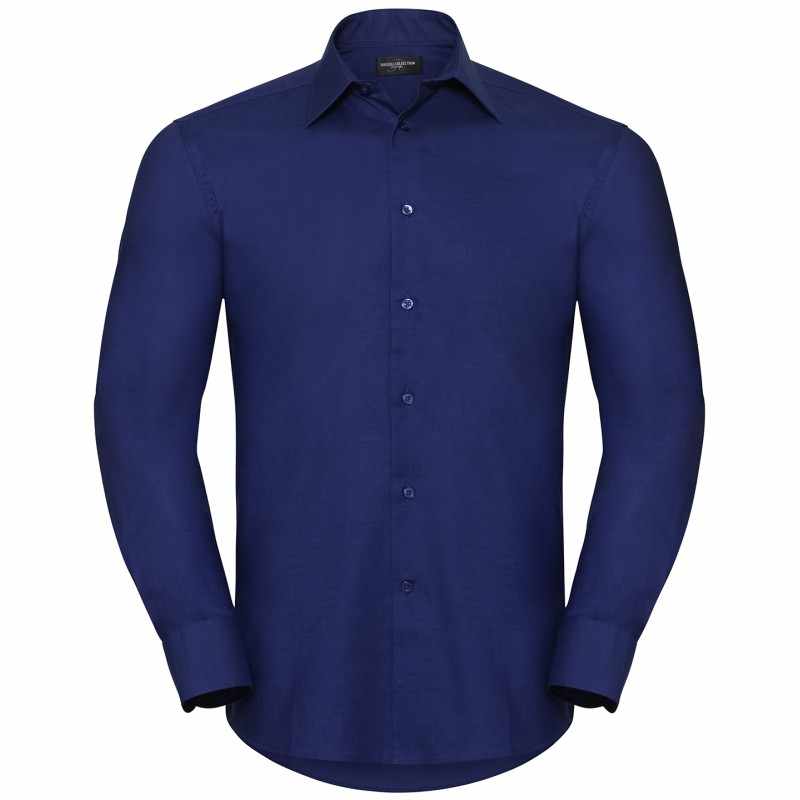 Camicia di cotone da stampare con scritte a maniche lunghe - cod. RWJ922M