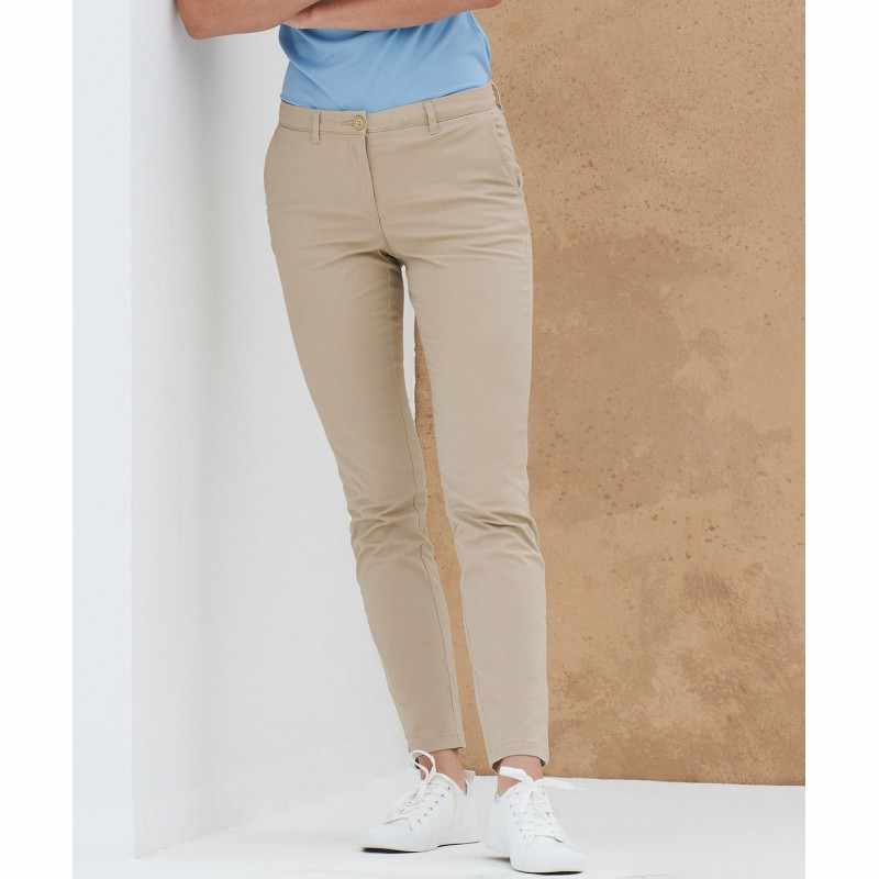 Pantaloni chino elasticizzati da donna - cod. RWHB651