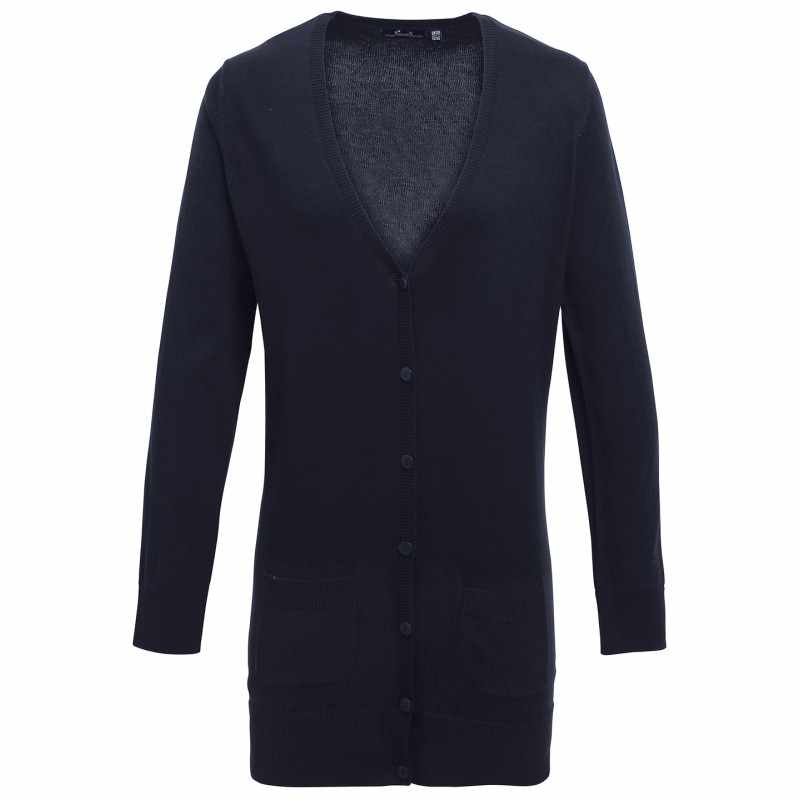 Cardigan lungo lavorato a maglia da donna - cod. RWPR698