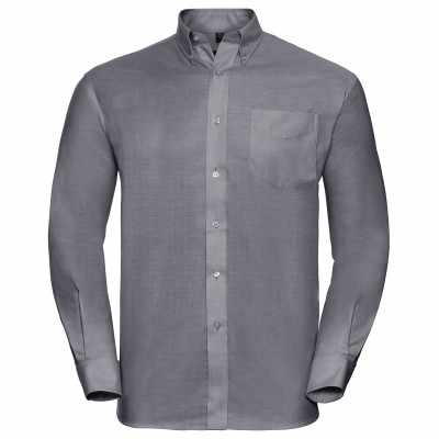 Camicia Oxford a maniche lunghe da stampare