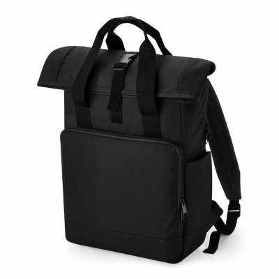 Zaino per laptop con doppia maniglia e parte superiore arrotolabile riciclato