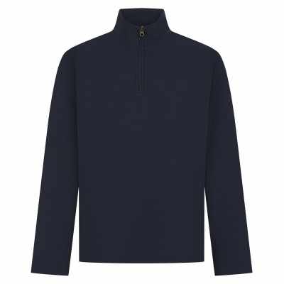 Top in piqué premium con cerniera 1/4