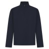 Felpa in piqué con cerniera 1/4