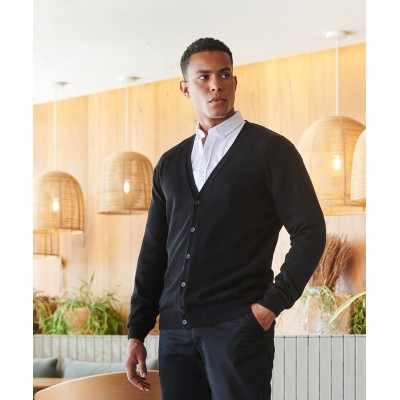 Cardigan con bottoni a V