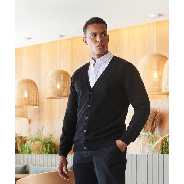 Cardigan personalizzato con bottoni a V - cod. RWHB722