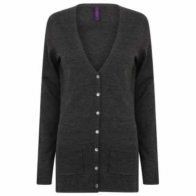 Cardigan da donna con bottoni a V