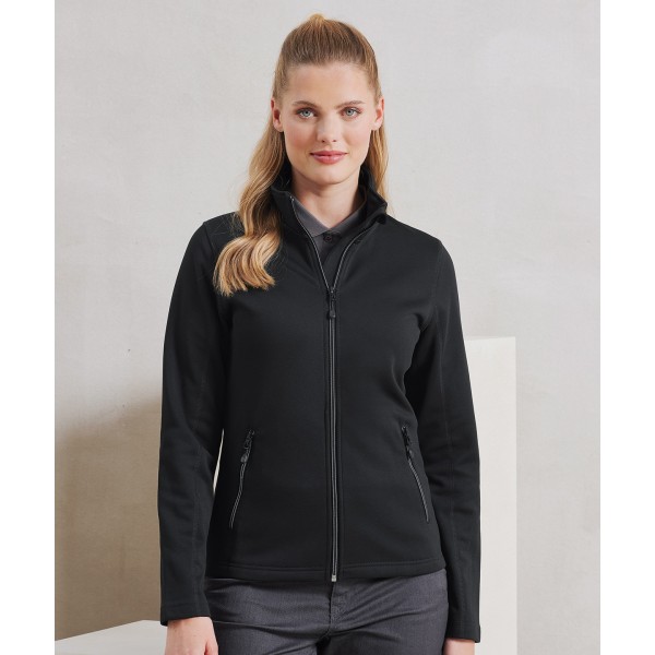 Felpa da donna con zip sostenibile tinta in capo - cod. RWPR809