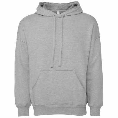 Felpa unisex con cappuccio e cuciture grezze