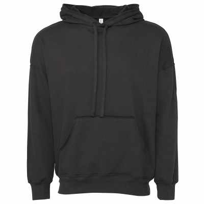 Felpa unisex con cappuccio e cuciture grezze