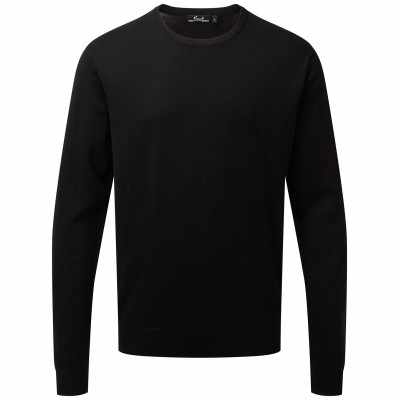 Maglione girocollo in cotone lavorato a maglia