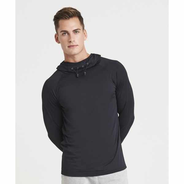 Top con collo a cappuccio fresco - cod. RWJC037