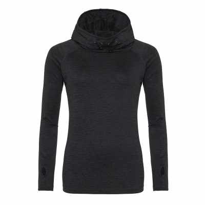Top con scollo a cappuccio fresco da donna
